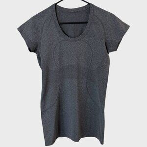 Lululemon Swiftly Tech 2.0 Short-Sleeve Scoop-Neck Shirt Gray Women's Size 8